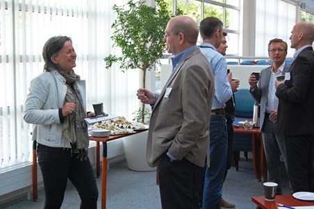 After the seminar mingling and additional discussions took place.